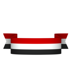 Yémen drapeau élément conception nationale indépendance journée bannière ruban png