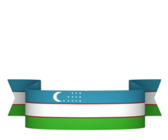 Uzbekistán bandera elemento diseño nacional independencia día bandera cinta png