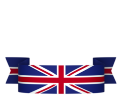 United Kingdom flag element design national independence day banner ribbon png