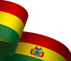 Bolivia flag element design national independence day banner ribbon png