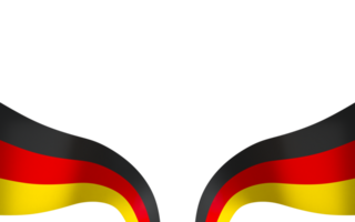 Germany flag element design national independence day banner ribbon png