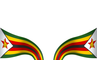Zimbabwe Flagge Element Design National Unabhängigkeit Tag Banner Band png