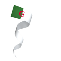 Algeria flag element design national independence day banner ribbon png