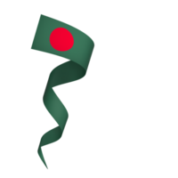 Bangladesh bandeira elemento Projeto nacional independência dia bandeira fita png