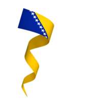 Bosnia and Herzegovina flag element design national independence day banner ribbon png