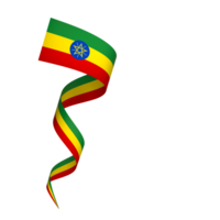 Ethiopia flag element design national independence day banner ribbon png