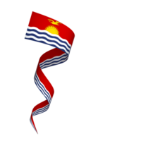 Kiribati flag element design national independence day banner ribbon png