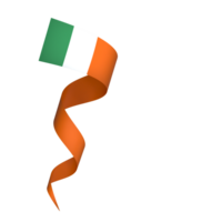 Irlanda bandiera elemento design nazionale indipendenza giorno bandiera nastro png