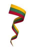 Lithuania flag element design national independence day banner ribbon png