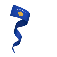 kosovo flagga element design nationell oberoende dag baner band png