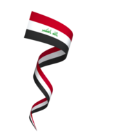 Iraq flag element design national independence day banner ribbon png