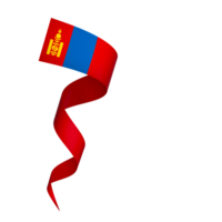 Mongolia bandera elemento diseño nacional independencia día bandera cinta png