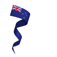 New Zealand flag element design national independence day banner ribbon png