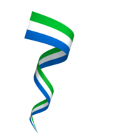 Sierra Leone flag element design national independence day banner ribbon png