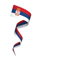 Serbia flag element design national independence day banner ribbon png