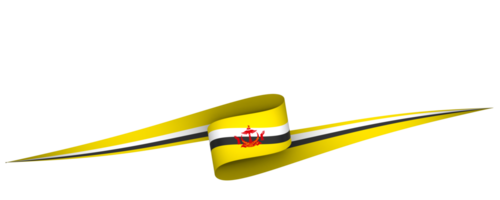 brunei Flagge Element Design National Unabhängigkeit Tag Banner Band png