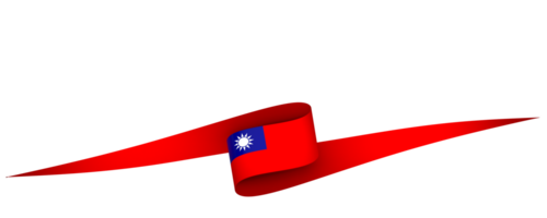 Taiwán bandera elemento diseño nacional independencia día bandera cinta png