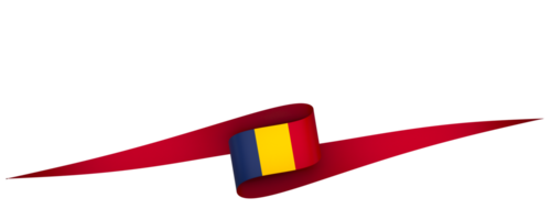 Chad bandera elemento diseño nacional independencia día bandera cinta png