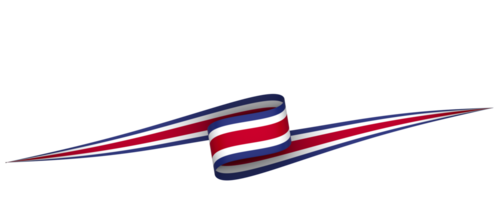 Costa Rica Flagge Element Design National Unabhängigkeit Tag Banner Band png