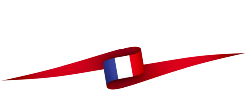 France drapeau élément conception nationale indépendance journée bannière ruban png