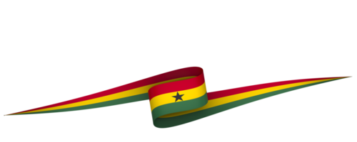 Ghana bandera elemento diseño nacional independencia día bandera cinta png