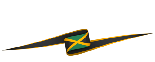 Jamaica bandera elemento diseño nacional independencia día bandera cinta png