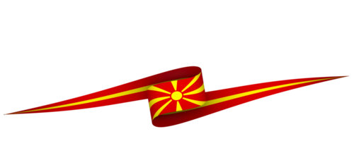 noorden Macedonië vlag element ontwerp nationaal onafhankelijkheid dag banier lint PNG