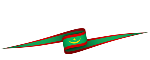 Mauritania bandera elemento diseño nacional independencia día bandera cinta png