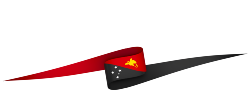 Papua New Guinea flag element design national independence day banner ribbon png