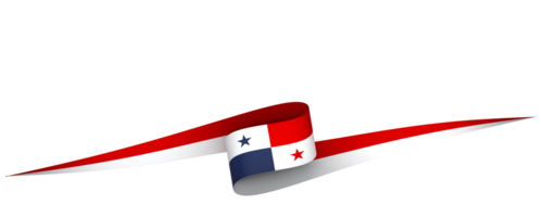 Panama Flagge Element Design National Unabhängigkeit Tag Banner Band png