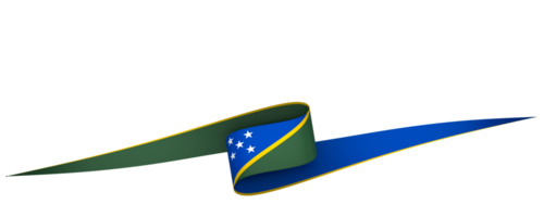 Solomon Islands flag element design national independence day banner ribbon png