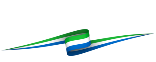 Sierra Leone flag element design national independence day banner ribbon png