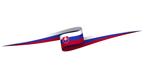 slovacchia bandiera elemento design nazionale indipendenza giorno bandiera nastro png