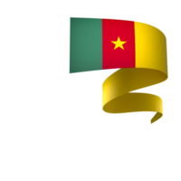 Camerún bandera elemento diseño nacional independencia día bandera cinta png