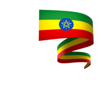 Etiopia bandiera elemento design nazionale indipendenza giorno bandiera nastro png