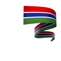 The Gambia flag element design national independence day banner ribbon png