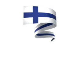 Finlandia bandiera elemento design nazionale indipendenza giorno bandiera nastro png