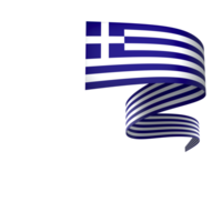 Greece flag element design national independence day banner ribbon png