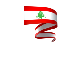 Lebanon flag element design national independence day banner ribbon png