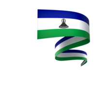 Lesotho drapeau élément conception nationale indépendance journée bannière ruban png