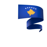 Kosovo bandeira elemento Projeto nacional independência dia bandeira fita png