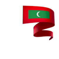 Maldive bandiera elemento design nazionale indipendenza giorno bandiera nastro png
