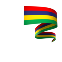 Mauritius flag element design national independence day banner ribbon png