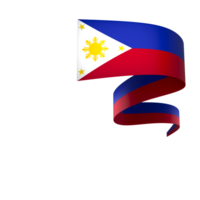 Philippines flag element design national independence day banner ribbon png