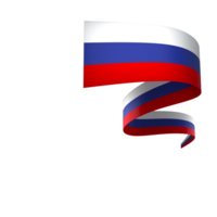 Russia flag element design national independence day banner ribbon png