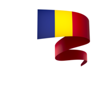 Romania flag element design national independence day banner ribbon png