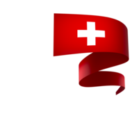 Suíça bandeira elemento Projeto nacional independência dia bandeira fita png