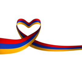 Armenia flag element design national independence day banner ribbon png