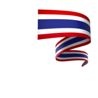 Thailand flag element design national independence day banner ribbon png