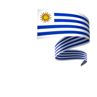 Uruguay flag element design national independence day banner ribbon png